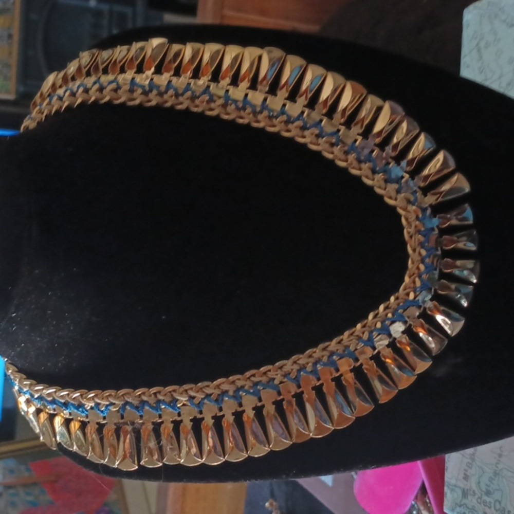 Steve Madden Gold Tone Egypt Queen Style Necklace